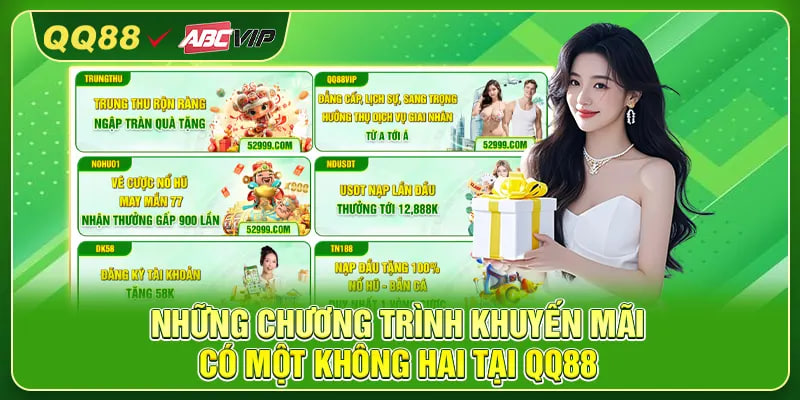 Những chương trình khuyến mãi có một không hai tại QQ88